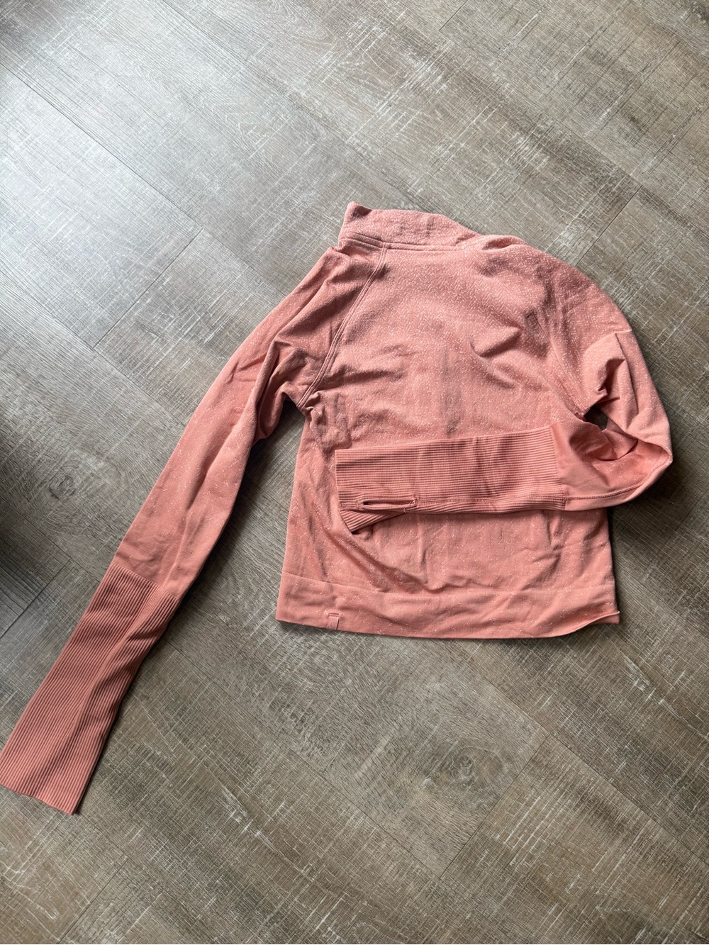 lululemon athletica Women's Long-Sleeve Half-Zip Top in Dusty Rose - Picture 2 of 3